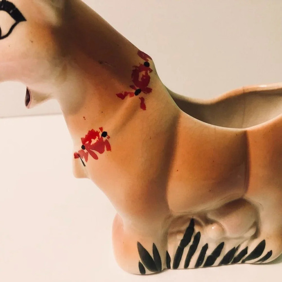 Vintage McMaster Pottery Cow Creamer Canada 7  Inch Long Flaws - Picture 15 of 16